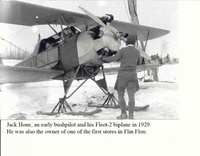 Jack Hone and his Fleet-2 bi-plane in 1929