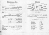  Program and menu of Elks Banquet 1935