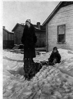 Mrs. Geo Evans (Myrtle Jean) with son Douglas