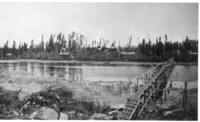 Foot Bridge to Ross Lake Island about 1929 