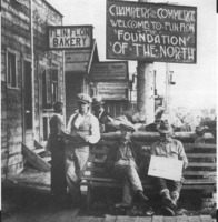 Welcome Sign For Provincial Chamber of Commerce Visit about 1931
