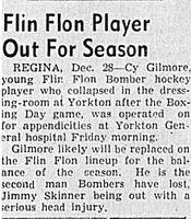 1940 Player out for the season