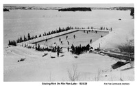 Skating Rink on Flin Flon Lake - 1928/29