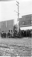 Main Street Decorated With Pine Boughs