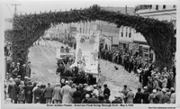American Flost Going Through The Arch