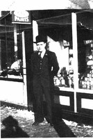 George Evans In Front Of Store At 81 Main Street 1940