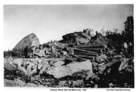 Rock Cut Where Rails Are Being Laid - 1928