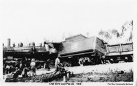 CNR # 870 Locamotive Pile Up - 1928