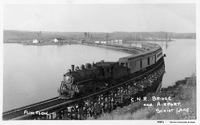 CNR Bridge and The Channing Airport Schist Lake - 1930's