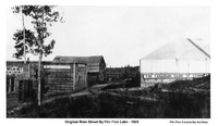 Original Main Street by Flin Flon Lake - 1928
