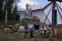1961 HBM&S Exploration Camp, Clothes Washing Day