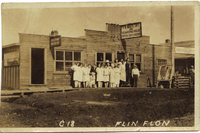 Doxey's Cafe and Staff on Main Street about 1930