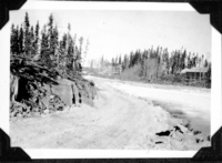 Road approaching the causeway to North Star Mine 1950's