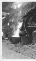 Pouring Molten Copper From The Smelter Converter Flin Flon MB
