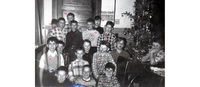 Ross Lake grade 5 class at the school class Christmas party 1954 Boys