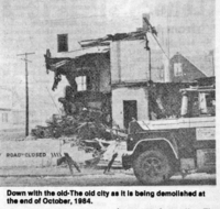 Old City Hall being demolished