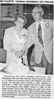  Wilf and Mary Burrows Celebrating their 65th wedding anniversary 