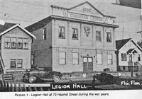 The Legion Halll at 73 Hapnot Street during the war years.