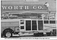 The Woolworth's sign came down 