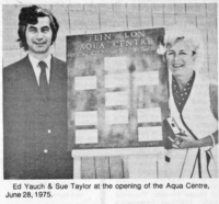 Opening of the Aqua Centre, June 28th , 1975