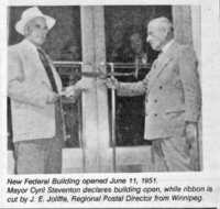 New Federal Building opened June 11, 1951
