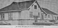The former CNR station prior to its move to its present site a the Town Museum.