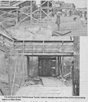 The entrance to the Third Avenue Tunnel. 