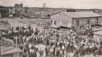 Scene during the strike of 1934. 