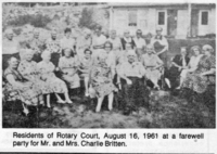 Residents of Rotary Court, August 16, 1961