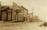 Main Street in the 1930's with board walks......