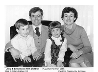 Jerry Storey & Family M.L.A. Flin Flon 1985