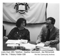 1991 Lions's Club Telethon Heather Hammond, Joe McCormick
