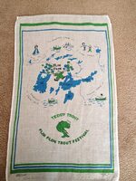 Trout Festival Tea Towel