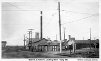 Main Street & 1st Ave. Looking West - Early 1930's