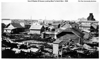 View of Backs of Houses Looking West to North End Main Street 1930