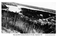 Ross Lake With The Dance Pavillion On The Bay 1931