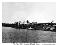 Flin Fon Showing Office and Camp - 1927