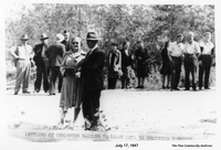 Settlers of Creighton Waiting to Lease Lots In Creighton Town Site July 17, 1947