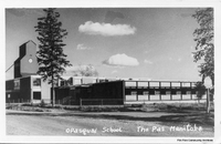 Opasquai School The Pas Manitoba Postcard