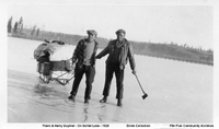 Frank Guymer and Harry Guymer On Schist Lake 1929