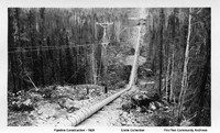 HBM&S Pipe Line From Cliff Lake- Construction - 1929