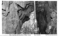 Miner Using Stoper With Harry Ennis To The Right (C early 1930's)