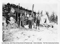 Cyril Mahoney, John Priest, And Harry Ennis At Phantom Lake ( Likely C 1928)
