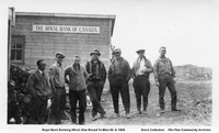 Royal Bank Building Which Was Moved To Main Street 1929
