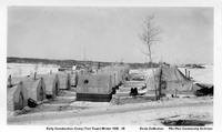 Flin Flon Early Construction Camp (Tent Town) Winter 1928/29