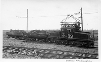 Electric Locomotive Flin Flon No Date ( Likely early 1930's) Postcard