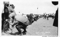 Flin Flon Sports Day July 1st 1930 Old Lake Bottom Sports Grounds Postcard