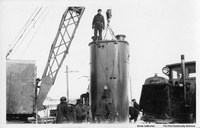 Moving A Transformer Postcard Early Thirties