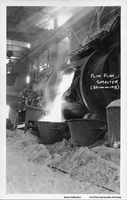 "Skimming" Slag From A Converter - Flin Flon Smelter- Early Thirties- Postcard