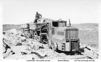 Construction- Rock Removal- Dump Cars and Plymouth Switich Engine C 1929